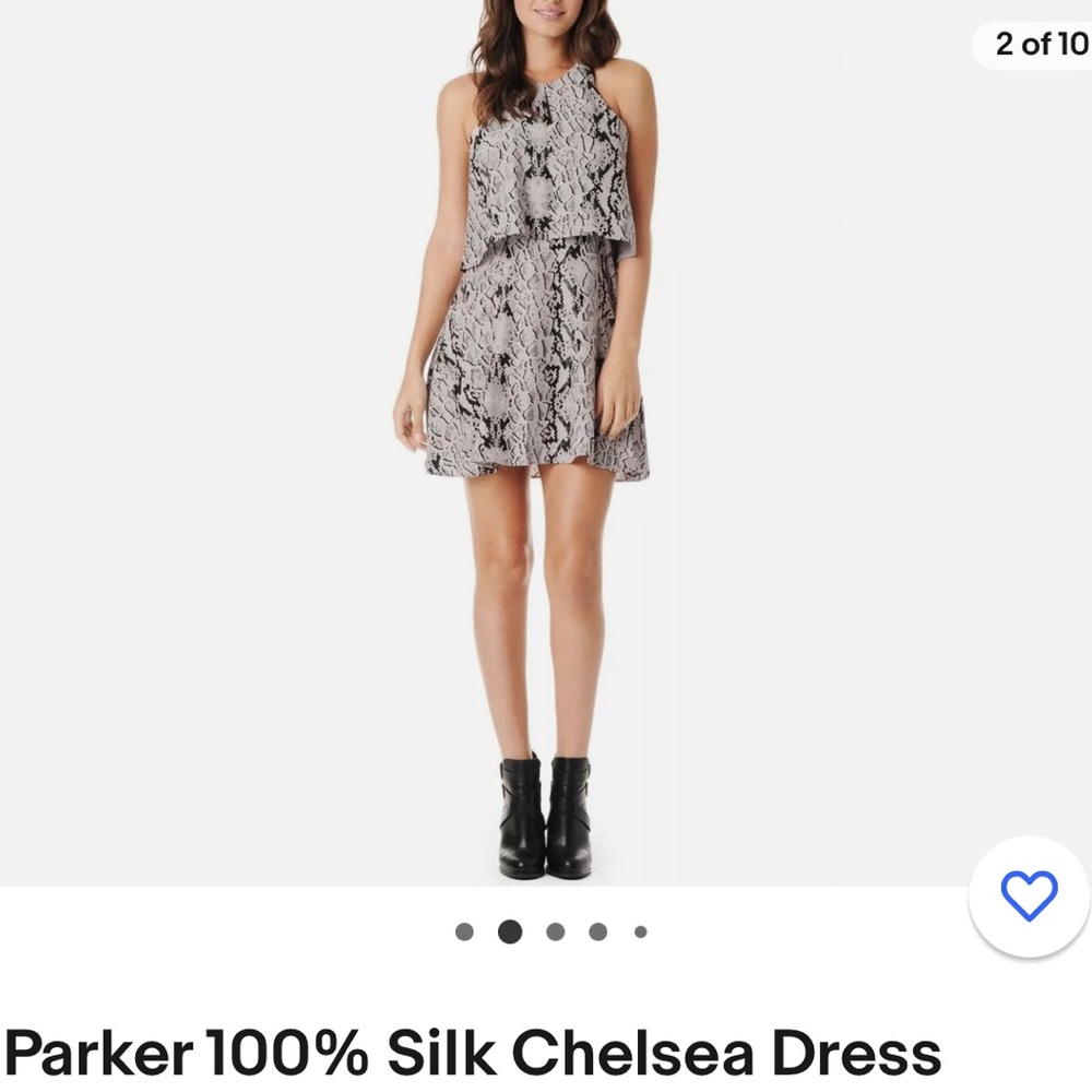 Parker 100% Silk Chelsea Dress
